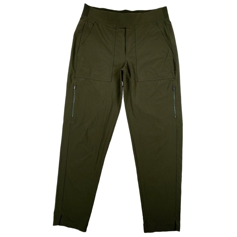 Athleta Brooklyn Mid Rise Ankle Utility Pants Women's 8/T Green Athletic